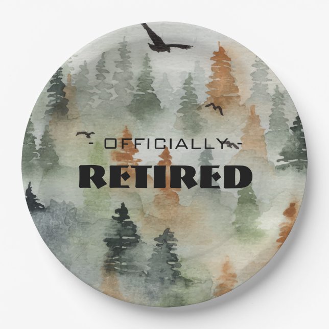 Misty Forest Officially Retired Party Plates (Front)