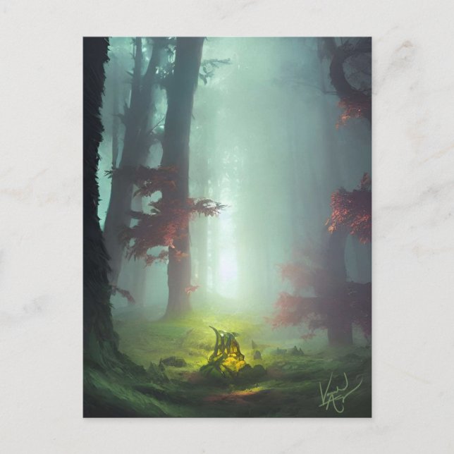 Misty Forest Postcard (Front)