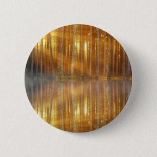 Misty Forest Scene 2 Inch Round Button