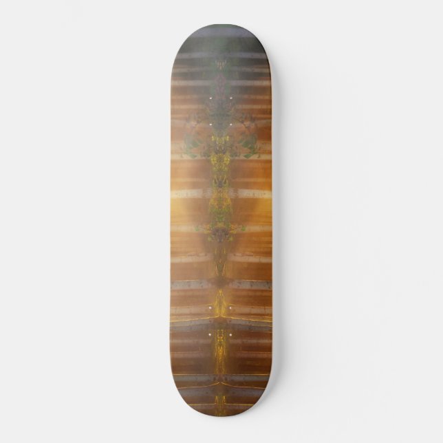 Misty Forest Scene Skateboard (Front)
