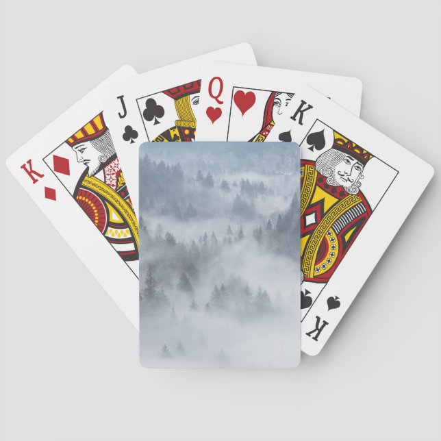 Misty Forest Valley Playing Cards (Back)