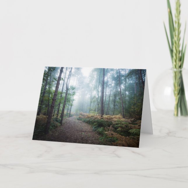 Misty Forest Walk Card (Front)