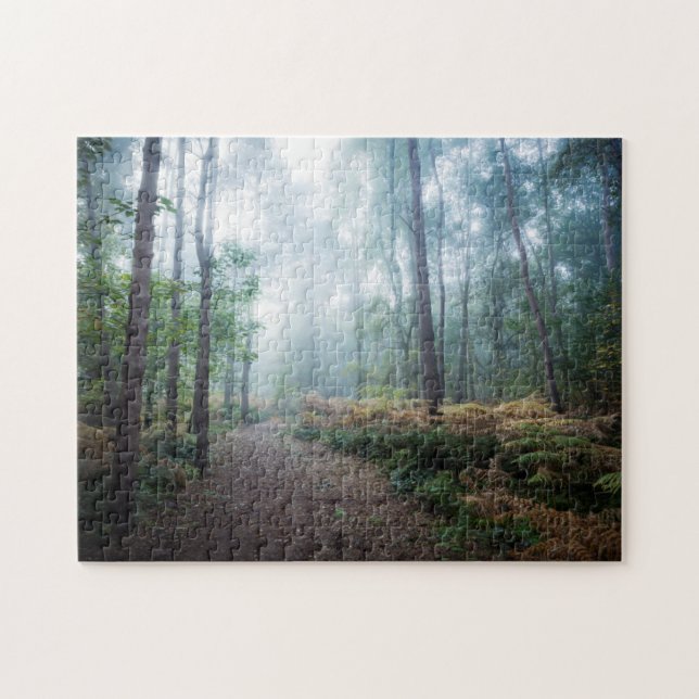 Misty Forest Walk Jigsaw Puzzle (Horizontal)