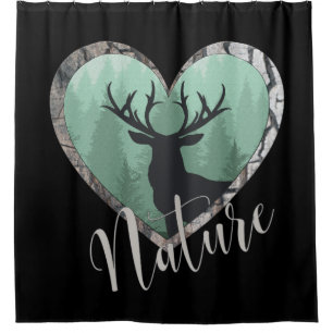 Misty Forest with Big Buck Deer "Nature"