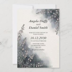 Misty Glen Erica Tetralix & Urquhart Tartan Invitation