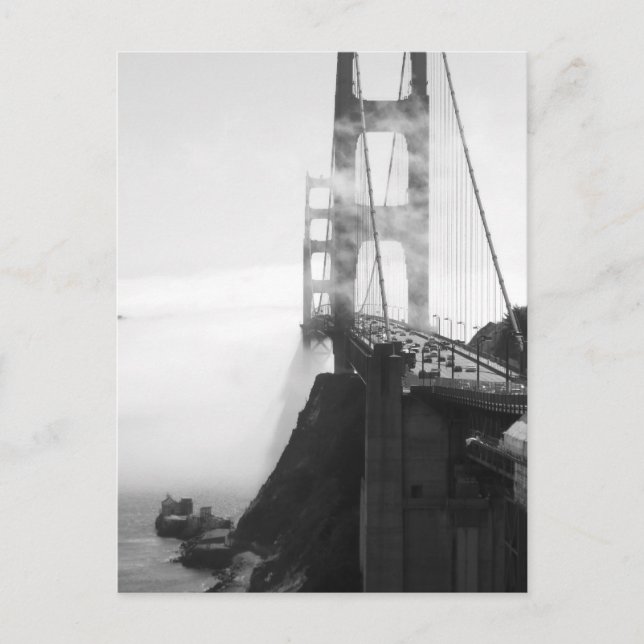 Misty Golden Gate Bridge II Postcard (Front)