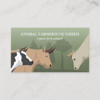 Misty Green Pasture Cows Grazing Flat Illustration