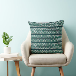 Misty Greens Throw Pillow