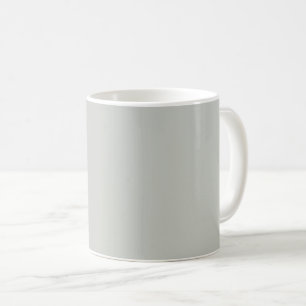 Misty Grey Green Solid Colour Coffee Mug