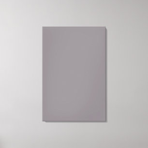 Misty Grey Grey Solid Trend Colour Background Canvas Print