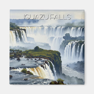 Misty Iguazu Falls Argentina Magnet