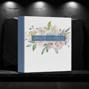 Misty Lake   Lovely Soft Dusty Floral Branding Binder