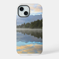 Misty Lake Trees Reflection Tranquil Nature Photo