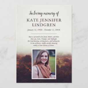 Misty Landscape - Photo - In Loving Memory Program