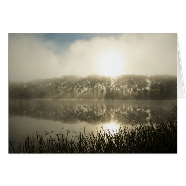 Misty matin - carte (Devant horizontal)