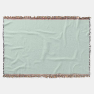 Misty Mint Solid Throw Blanket