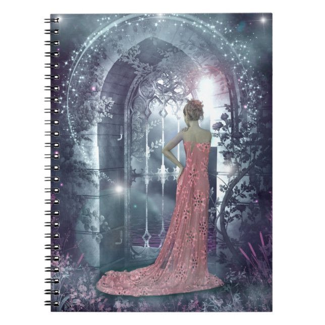 Misty moonlight night notebook (Front)
