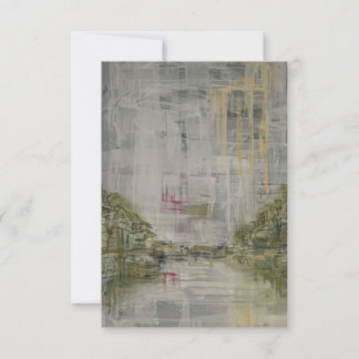 Misty Morning Abstract Landscape note cards