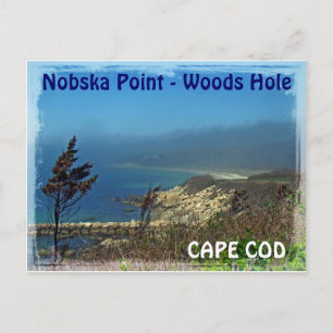 Misty Morning at Nobska Point - Cape Cod MA Postcard