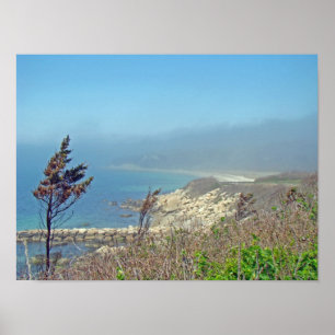 Misty Morning at Nobska Point - Cape Cod MA Poster