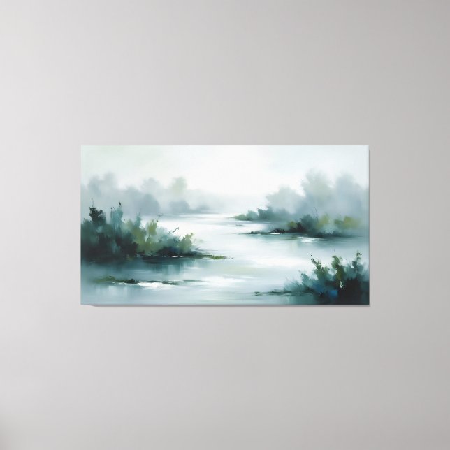 Misty Morning Canvas Print (Front)