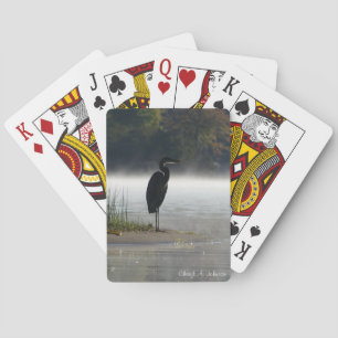Misty Morning Contemplation Playing Cards