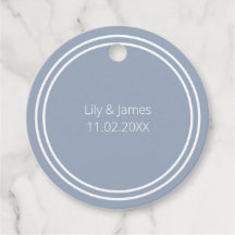 Misty Morning Wedding Favour Tags with Anchor 