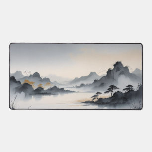 Misty Mountain Desk Mat – Tranquil Landscape for C