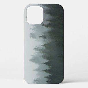 Misty Mountain Forest Autumn Fog iPhone 12 Case
