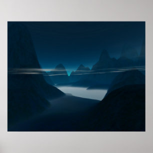 Misty Mountain Poster