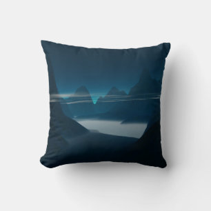 Misty Mountain Throw Pillow