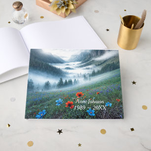 Misty Mountain Valley For Memorial Service Guest Book