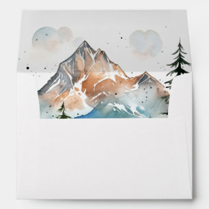 Misty Mountain Wedding Envelope