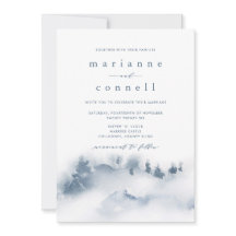 Misty Mountains III Faire-part de mariage informel
