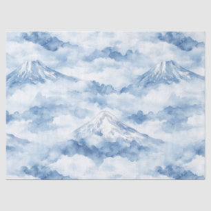 Misty Peaks – Watercolor Mountain Landscape (10) Tissue Paper