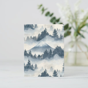 Misty Peaks – Watercolor Mountain Landscape (2) Postcard