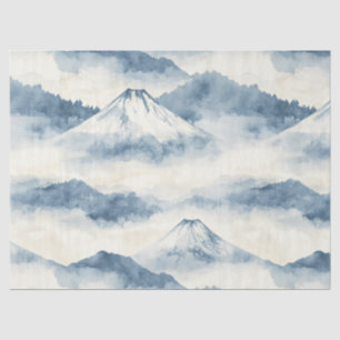 Misty Peaks – Watercolor Mountain Landscape (9) Tissue Paper