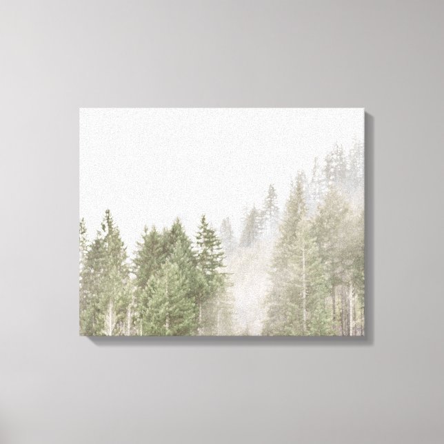 Misty Pines Canvas Print (Front)