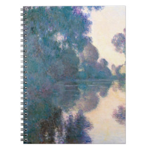Misty River Reflection Impressionist Notebook