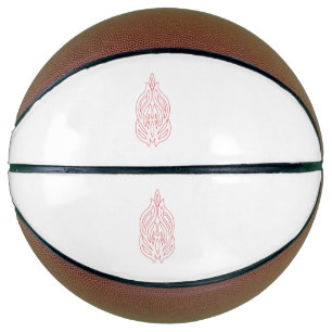 Misty Rose, Flush Mahogany, Decorative Design Basketball