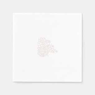 Misty Rose, Flush Mahogany, Decorative Design Napkin