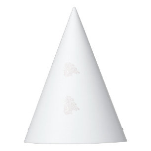 Misty Rose, Flush Mahogany, Decorative Design Party Hat