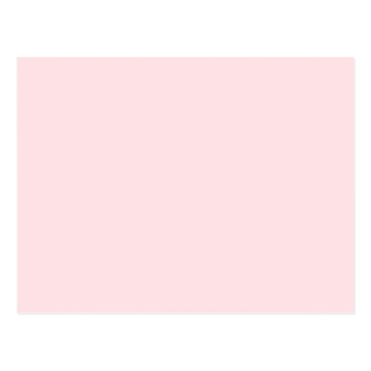 Misty Rose Light Baby Pink Solid Colour Background Postcard Zazzle.ca