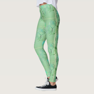 Misty Shamrocks Leggings