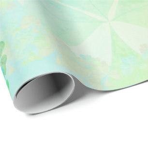 Misty Shamrocks Wrapping Paper