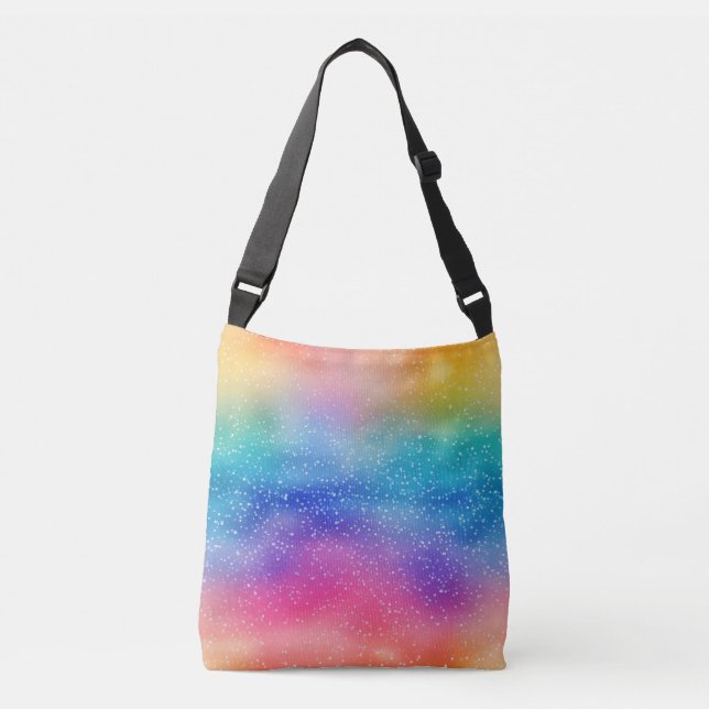 Misty Sparkling Rainbow Crossbody Bag (Front)