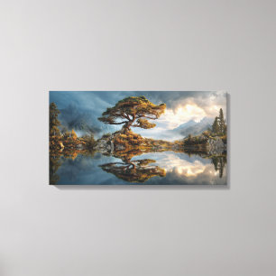 Misty spring canvas print