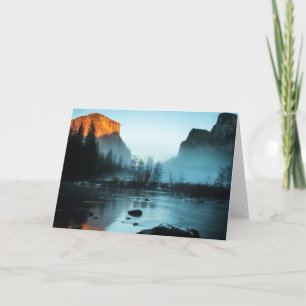 Misty Sunset in Yosemite Card