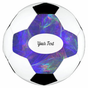 Misty Swirls of Vibrant Colors Pinks Greens Blues Soccer Ball