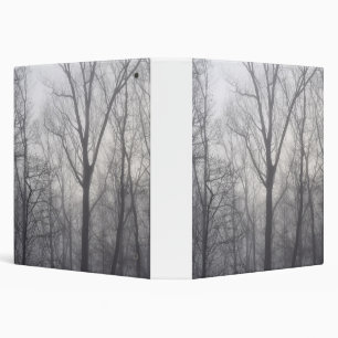 Misty Trees Grey Woodland Binder